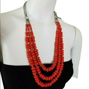 Premier Designs Clementine Necklace Set 3 Strands Adjustable